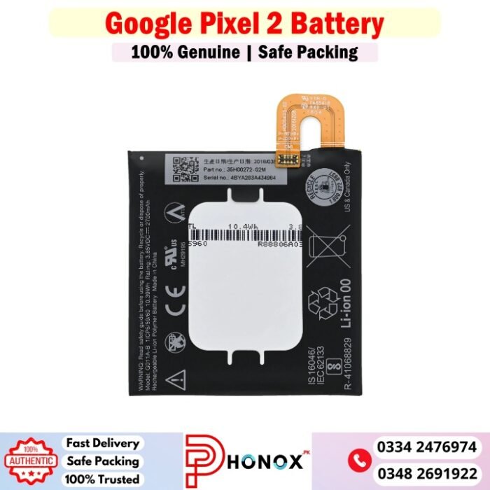 Google Pixel 2 Battery Price In Pakistan.