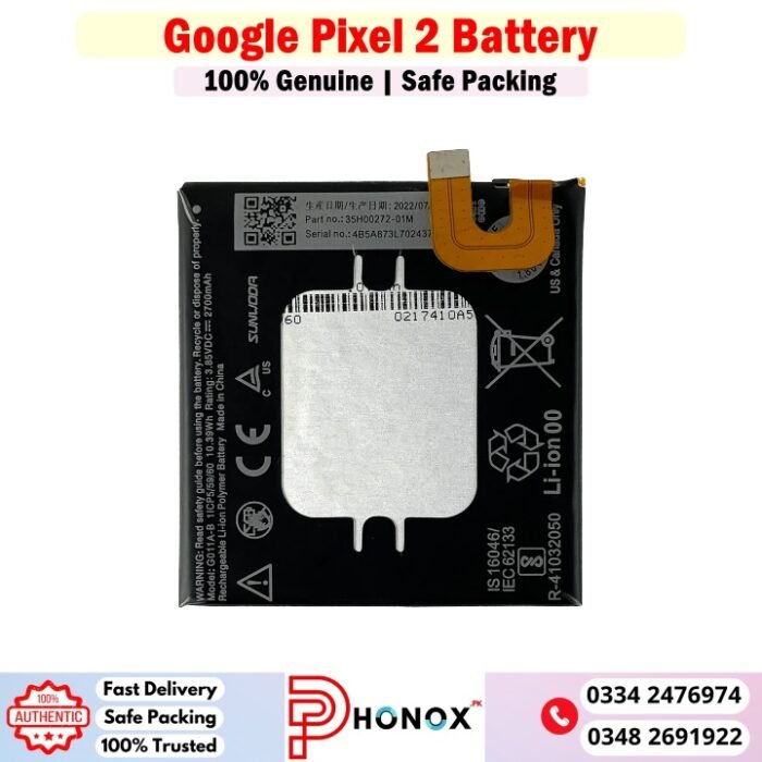 Google Pixel 2 Battery Price In Pakistan.