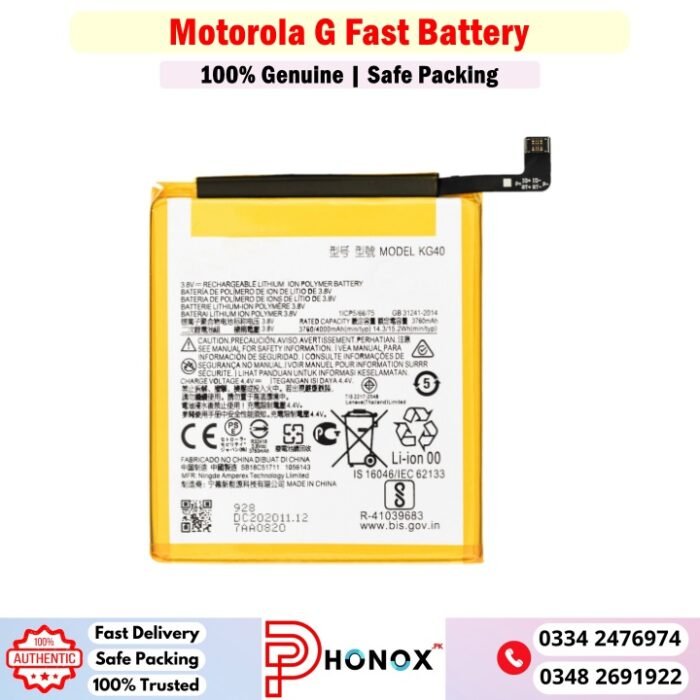 Motorola G Fast Battery Price In Pakistan