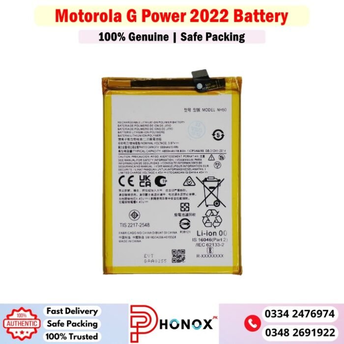 Motorola G Power 2022 Battery Price In Pakistan