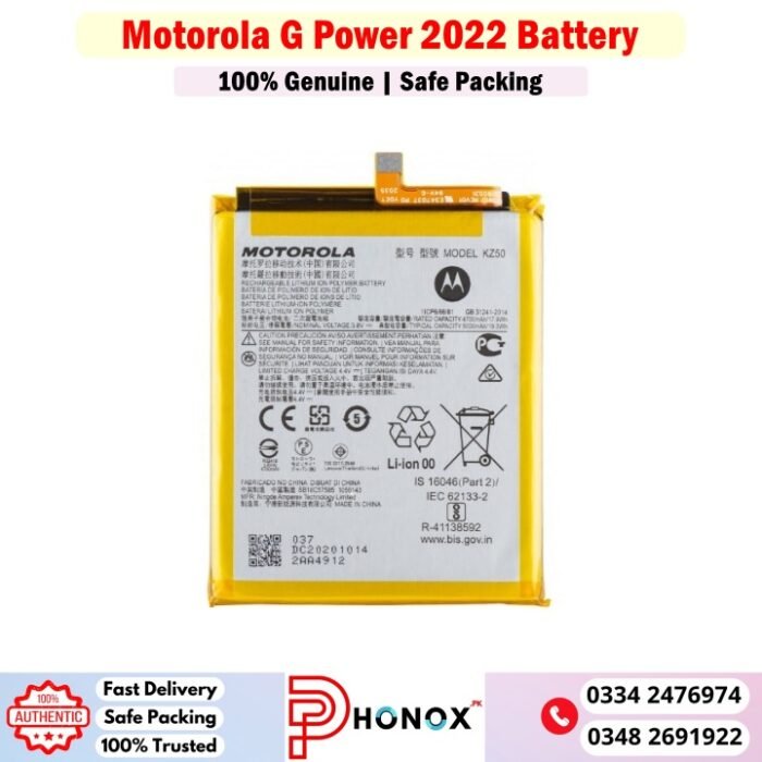 Motorola G Power 2022 Battery Price In Pakistan