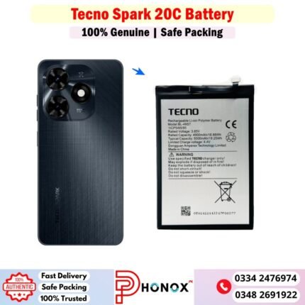 Tecno Spark 20C Battery Price In Pakistan