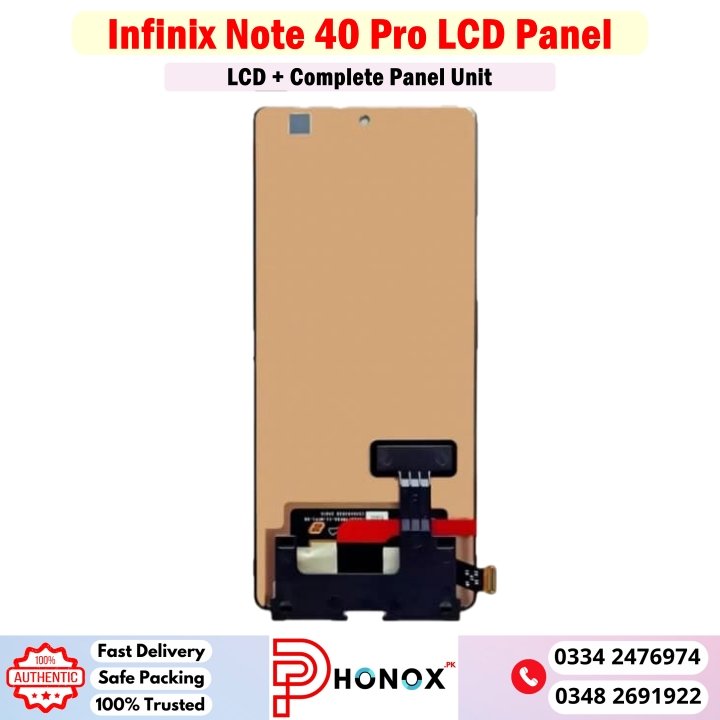 Infinix Note 40 Pro LCD Panel Price In Pakistan