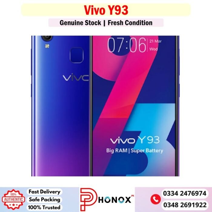 Vivo Y93 Price In Pakistan