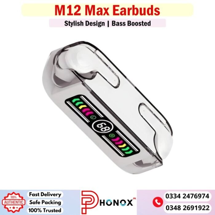 M12 Max Bluetooth Earbuds Price In Pakistan