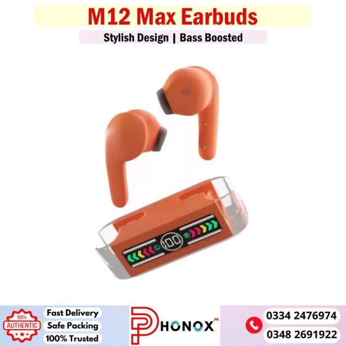 M12 Max Bluetooth Earbuds Price In Pakistan