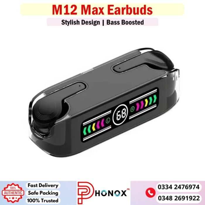 M12 Max Bluetooth Earbuds Price In Pakistan