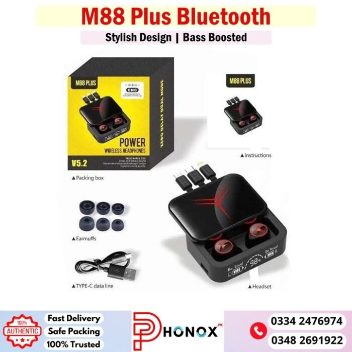 M88 Plus Bluetooth Earbuds Price In Pakistan