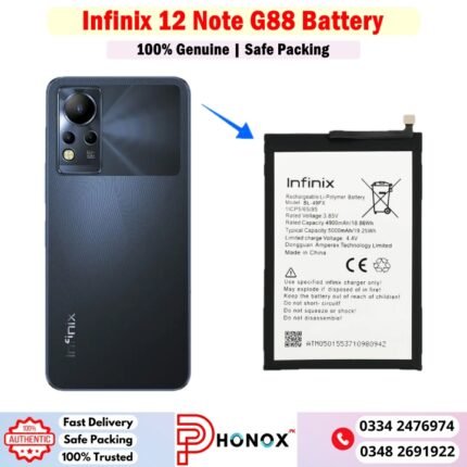 Infinix Note 12 G88 Battery Price In Pakistan
