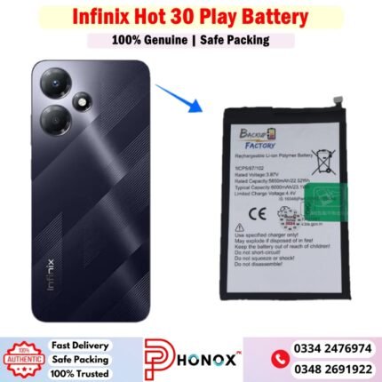 Infinix Hot 30 Play Battery Price In Pakistan
