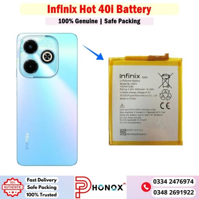Infinix Hot 40i Battery Price In Pakistan
