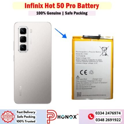 Infinix Hot 50 Pro Battery Price In Pakistan
