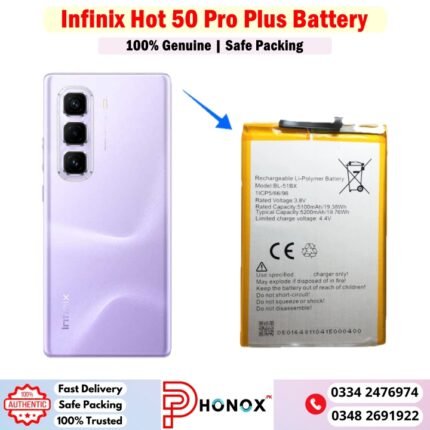 Infinix Hot 50 Pro Plus Battery Price In Pakistan