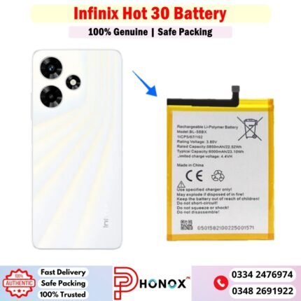 Infinix Hot 30 Battery Price In Pakistan