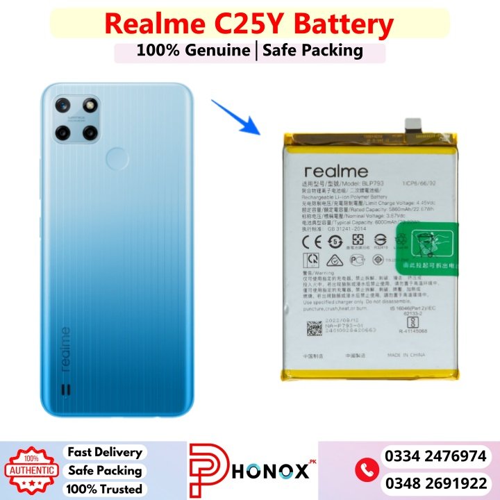 Realme C25Y Battery Price In Pakistan 2026