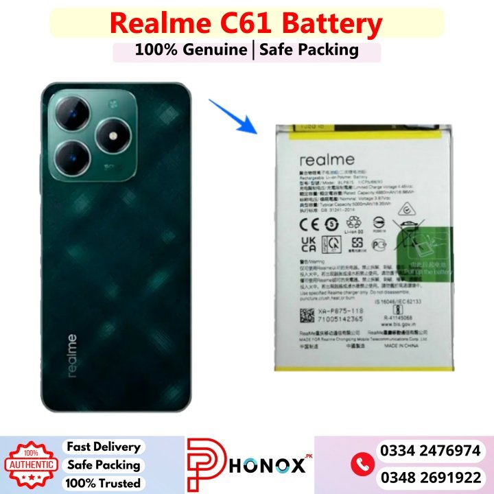 Realme C61 Battery Price In Pakistan 2026